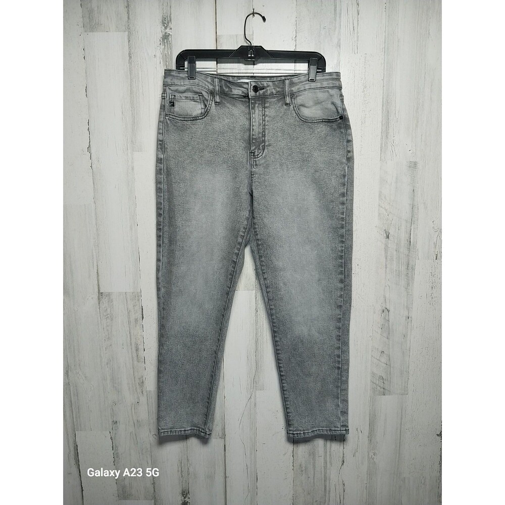 Kancan Gray Jeans Size 29 High Rise Boyfriend 32x26.5